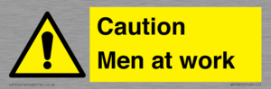 Caution Men at work